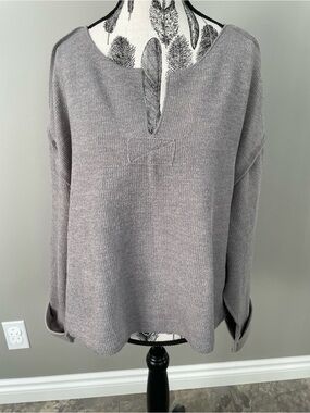 URBAN OUTFITTERS - Cozy Taupe Knit Pullover Sweater
